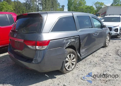 2017 Honda Odyssey Ex-L from USA, damaged, VIN 5FNRL5H67HB010963